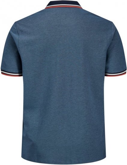 Jack & Jones PAULOS Short Sleeve Polo Denim Blue/PS - Polo majice - Muške Polo Majice Veliki Brojevi