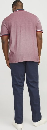 Jack & Jones PAULOS Short Sleeve Polo Rio Red/PS - Polo majice - Muške Polo Majice Veliki Brojevi