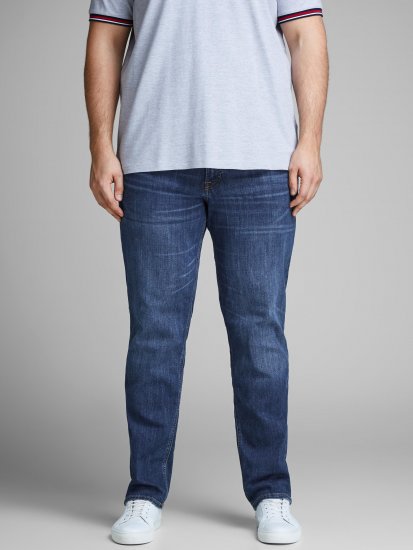 Jack & Jones TIM ORIGINAL CB 814 Jeans Blue Denim - Traperice & hlače - Muške Traperice i Hlače Veliki Brojevi