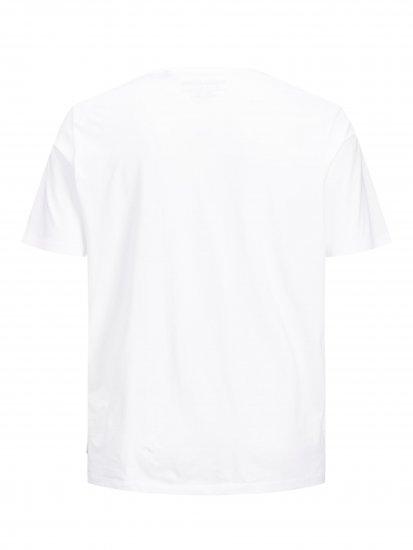 Jack & Jones Organic Basic T-shirt White - Majice Kratkih Rukava - Muške Majice Kratkih Rukava Veliki Brojevi 