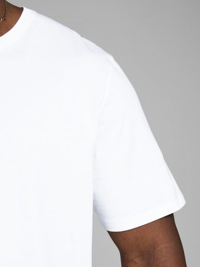 Jack & Jones Organic Basic T-shirt White - Majice Kratkih Rukava - Muške Majice Kratkih Rukava Veliki Brojevi 