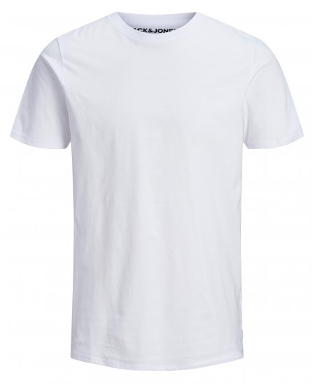 Jack & Jones Organic Basic T-shirt White - Majice Kratkih Rukava - Muške Majice Kratkih Rukava Veliki Brojevi 