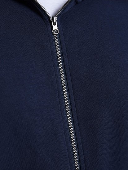 Jack & Jones Basic Sweat Zip Hood Navy Blazer - Puloveri & dukserice - Muške Puloveri & dukserice veliki brojevi