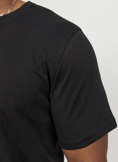 Jack & Jones NOA Crew Neck T-Shirt Black - Majice Kratkih Rukava - Muške Majice Kratkih Rukava Veliki Brojevi 