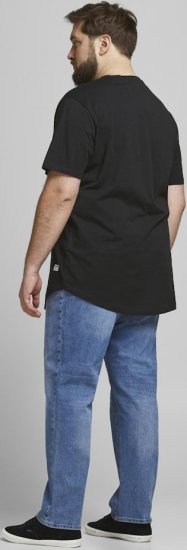 Jack & Jones NOA Crew Neck T-Shirt Black - Majice Kratkih Rukava - Muške Majice Kratkih Rukava Veliki Brojevi 