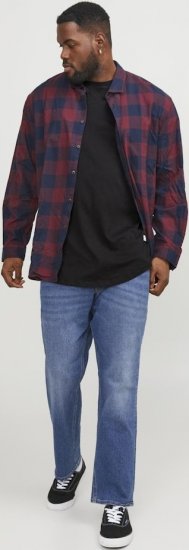 Jack & Jones NOA Crew Neck T-Shirt Black - Majice Kratkih Rukava - Muške Majice Kratkih Rukava Veliki Brojevi 
