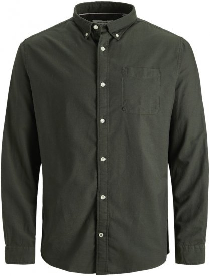 Jack & Jones OXFORD LS Shirt Green - Košulje - Muške Košulje Veliki Brojevi