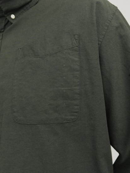 Jack & Jones OXFORD LS Shirt Green - Košulje - Muške Košulje Veliki Brojevi