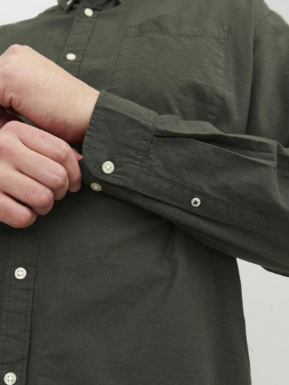 Jack & Jones OXFORD LS Shirt Green - Košulje - Muške Košulje Veliki Brojevi