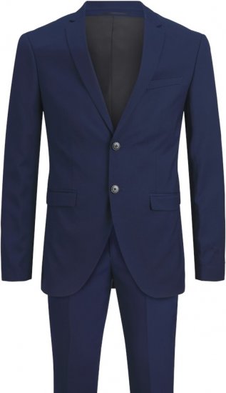 Jack & Jones FRANCO Suit Medieval Blue - Odijela - Muška Odijela Veliki Brojevi