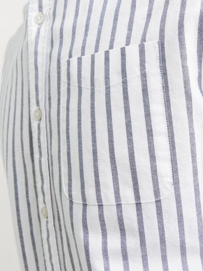 Jack & Jones OXFORD LS Shirt Striped Ensign Blue - Košulje - Muške Košulje Veliki Brojevi