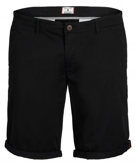 Jack & Jones JPSTBOWIE Chino Shorts Black - Kratke hlače - Muške Kratke Hlače Veliki Brojevi 