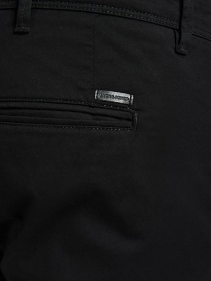 Jack & Jones JPSTBOWIE Chino Shorts Black - Kratke hlače - Muške Kratke Hlače Veliki Brojevi 