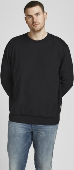 Jack & Jones Basic Sweatshirt Black - Puloveri & dukserice - Muške Puloveri & dukserice veliki brojevi