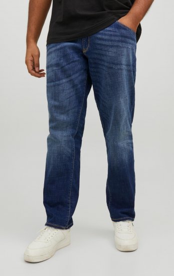 Jack & Jones GLENN FOX GE 348 Jeans Blue Denim - Traperice & hlače - Muške Traperice i Hlače Veliki Brojevi