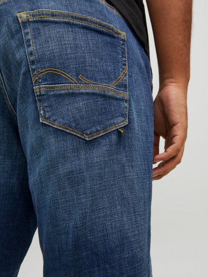 Jack & Jones GLENN FOX GE 348 Jeans Blue Denim - Traperice & hlače - Muške Traperice i Hlače Veliki Brojevi