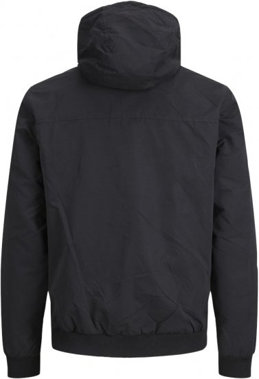 Jack & Jones RUSH SOLID Bomber Jacket with Hood Black - Jakne - Muške Jakne Veliki Brojevi