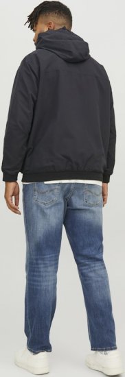 Jack & Jones RUSH SOLID Bomber Jacket with Hood Black - Jakne - Muške Jakne Veliki Brojevi