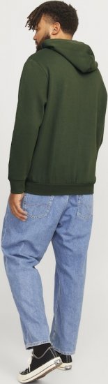 Jack & Jones 2 COL LOGO Hoodie Kombu Green - Puloveri & dukserice - Muške Puloveri & dukserice veliki brojevi
