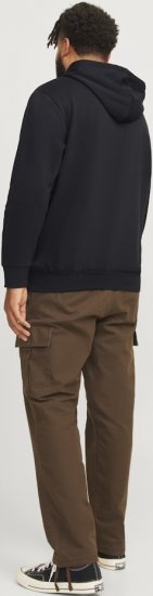 Jack & Jones 2 COL LOGO Hoodie Black - Puloveri & dukserice - Muške Puloveri & dukserice veliki brojevi