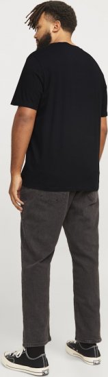 Jack & Jones LEGACY BLOCKING T-Shirt Black - Majice Kratkih Rukava - Muške Majice Kratkih Rukava Veliki Brojevi 