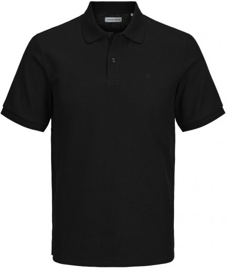 Jack & Jones AUSTIN CLASSIC Polo Black - Polo majice - Muške Polo Majice Veliki Brojevi