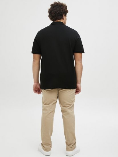Jack & Jones AUSTIN CLASSIC Polo Black - Polo majice - Muške Polo Majice Veliki Brojevi