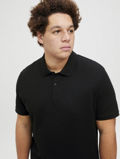 Jack & Jones AUSTIN CLASSIC Polo Black - Polo majice - Muške Polo Majice Veliki Brojevi