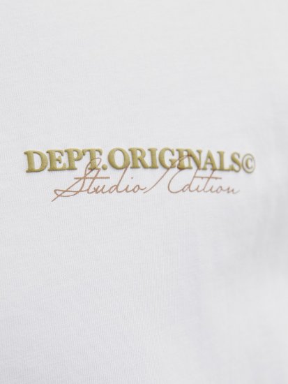 Jack & Jones Lington Crew Neck T-Shirt Bright White - Majice Kratkih Rukava - Muške Majice Kratkih Rukava Veliki Brojevi 