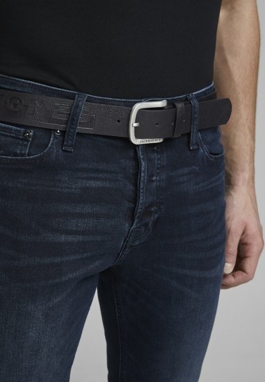 Jack & Jones HARRY Belt Black - Remenje - Muški remeni velikih veličina