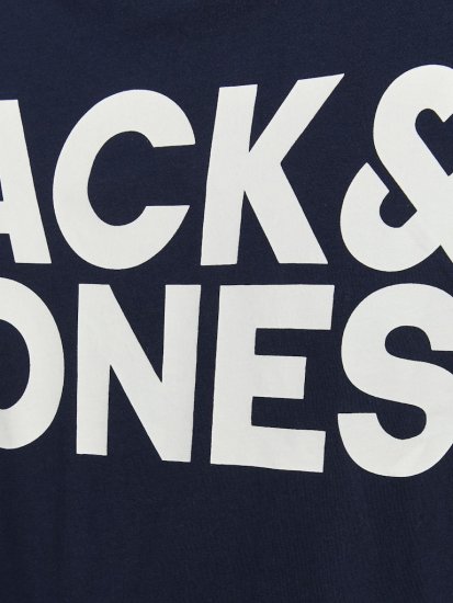 Jack & Jones CORP Logo T-Shirt Navy Blazer - Majice Kratkih Rukava - Muške Majice Kratkih Rukava Veliki Brojevi 