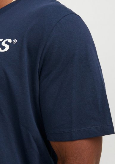 Jack & Jones Corp Logo Crew Neck T-Shirt Navy Blazer - Majice Kratkih Rukava - Muške Majice Kratkih Rukava Veliki Brojevi 