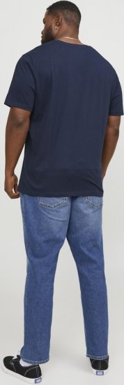 Jack & Jones Corp Logo Crew Neck T-Shirt Navy Blazer - Majice Kratkih Rukava - Muške Majice Kratkih Rukava Veliki Brojevi 