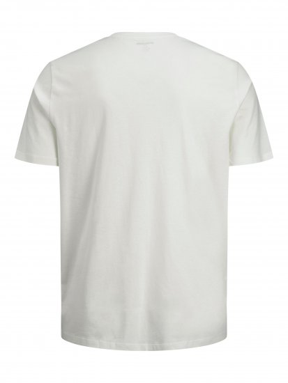 Jack & Jones JJELOGO TEE White - Majice Kratkih Rukava - Muške Majice Kratkih Rukava Veliki Brojevi 