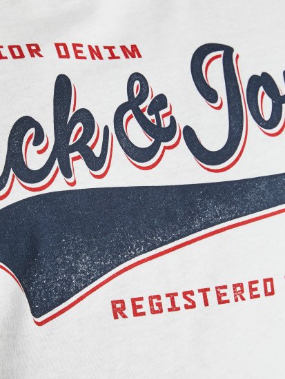 Jack & Jones JJELOGO TEE White - Majice Kratkih Rukava - Muške Majice Kratkih Rukava Veliki Brojevi 