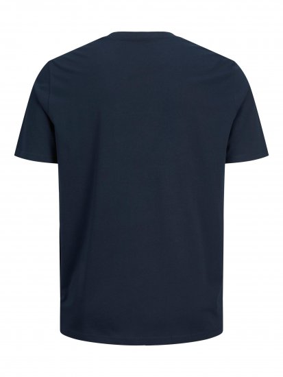 Jack & Jones JJELOGO TEE Navy - Majice Kratkih Rukava - Muške Majice Kratkih Rukava Veliki Brojevi 