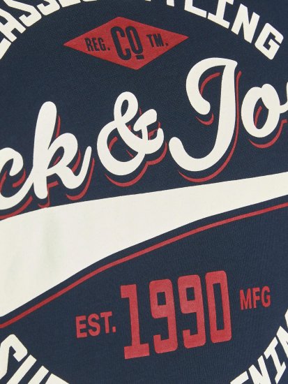 Jack & Jones JJELOGO TEE Navy - Majice Kratkih Rukava - Muške Majice Kratkih Rukava Veliki Brojevi 