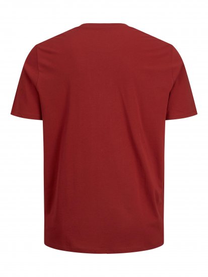 Jack & Jones JJELOGO TEE Red - Majice Kratkih Rukava - Muške Majice Kratkih Rukava Veliki Brojevi 