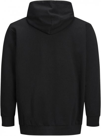 Jack & Jones CORP LOGO Large Print Hoodie Black - Puloveri & dukserice - Muške Puloveri & dukserice veliki brojevi