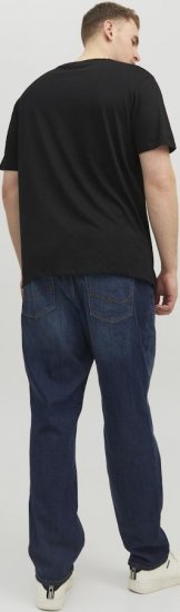 Jack & Jones CORP Logo T-Shirt Black/PLAY 4 - Majice Kratkih Rukava - Muške Majice Kratkih Rukava Veliki Brojevi 