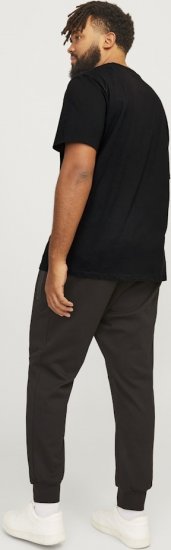 Jack & Jones CORP Logo T-Shirt Black - Majice Kratkih Rukava - Muške Majice Kratkih Rukava Veliki Brojevi 