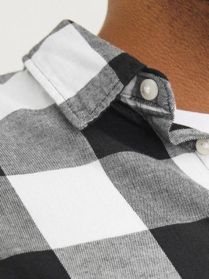 Jack & Jones Gingham L/S Shirt Whisper White - Košulje - Muške Košulje Veliki Brojevi