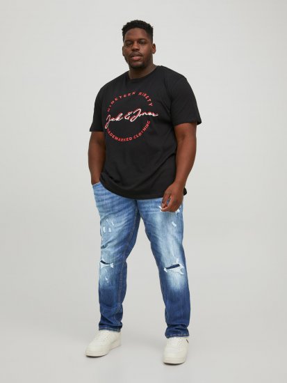 Jack & Jones JJIGLENN JJSEAL Blue Denim Jeans - Traperice & hlače - Muške Traperice i Hlače Veliki Brojevi