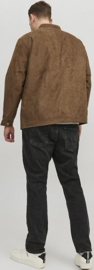 Jack & Jones Rocky Urban Rider Leather Jacket Brown - Jakne - Muške Jakne Veliki Brojevi