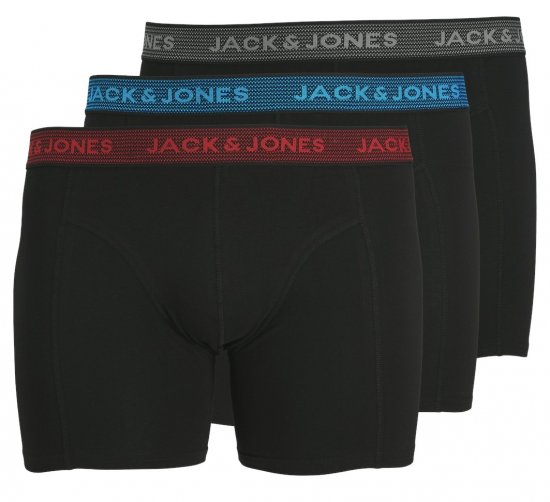 Jack & Jones WAISTBAND Trunks 3-Pack Asphalt - Donje rublje & kupaće hlače - muške donje rublje veliki brojevi