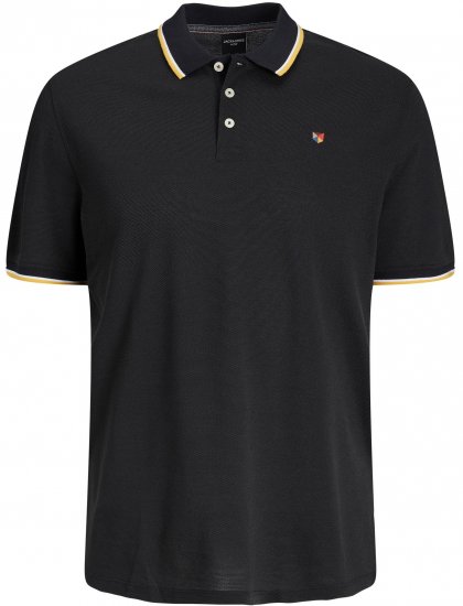 Jack & Jones JPRWINBLU Poloshirt Black - Polo majice - Muške Polo Majice Veliki Brojevi
