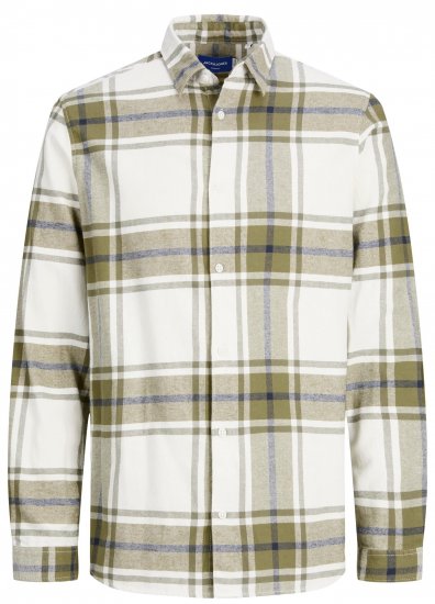 Jack & Jones JORJOSHUA Checked Shirt Dusty Olive - Košulje - Muške Košulje Veliki Brojevi