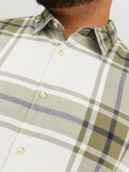Jack & Jones JORJOSHUA Checked Shirt Dusty Olive - Košulje - Muške Košulje Veliki Brojevi