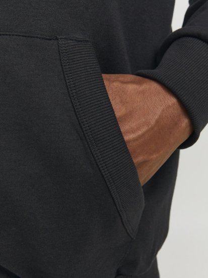 Jack & Jones PAULOS Turtleneck Zip Sweatshirt Black - Puloveri & dukserice - Muške Puloveri & dukserice veliki brojevi