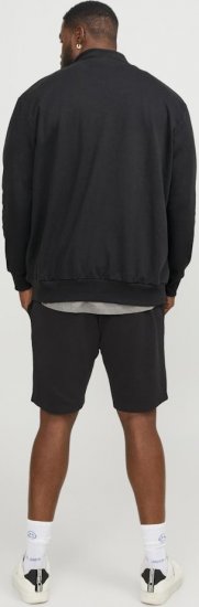 Jack & Jones PAULOS Turtleneck Zip Sweatshirt Black - Puloveri & dukserice - Muške Puloveri & dukserice veliki brojevi